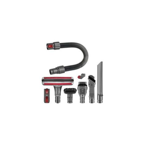 Kit de remplacement brosse buse flexible raccord rallonge compatible Dyson V6 DC35/45/52/58/ dx901 (Kit 8 en 1)
