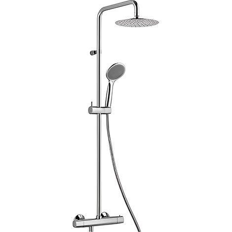 Colonna doccia con soffione in ottone cromato - Alpi