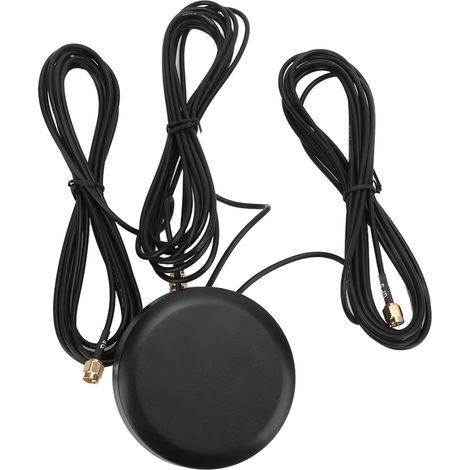 Antenne 3-en-1 Ronde 4G WiFi GPS Extérieure, IP67 Étanche, Transmission de Signal, Compatible Véhicule et Maison (1/5)