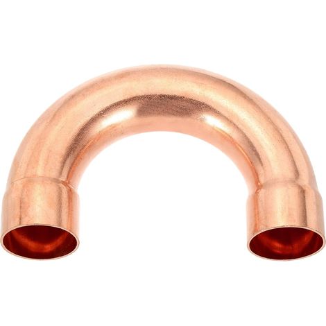 1 1/4 Inch ID Raccord De Tuyau En Cuivre, 1 Pcs Coude De Retour 180 Degrés Raccord De Tuyau En Cuivre Soudure À La Brasure Pour HVAC Climatisation Hydraulique (1/5)