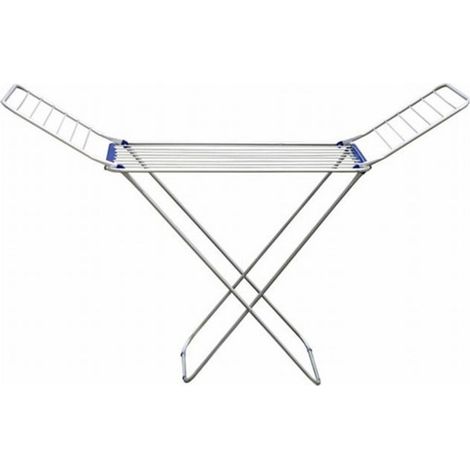 Extra stendibiancheria fohn da pavimento in acciaio inox cm.185x55x120h. (1/2)