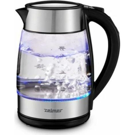 Zelmer ZCK8026 Elektrischer Wasserkocher schwarz und transparent