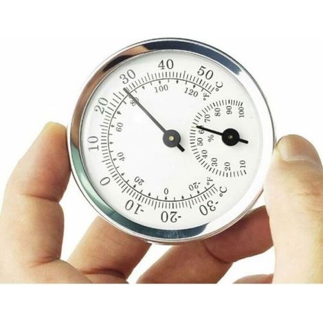 Hygromètre Thermomètre - Plage -30 à 50 °C - Précision Température ±2 °C - Humidité 0-100 % RH - Pour Maison Serre Garage Cave - 1 Pièce (1/4)