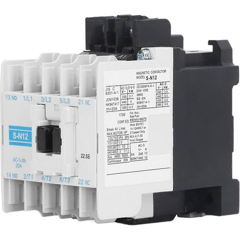 AC-Schütz, hochempfindlich, industrietauglich, elektrisch-magnetisch, 20 A, 3-polig, ABS-Schalter, 220 V