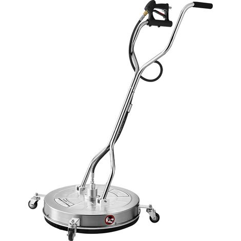 Nettoyeur haute pression 61 cm 4000 PSI avec accessoires en inox, 4 roues, buses pour béton, terrasse et trottoirs (1/5)