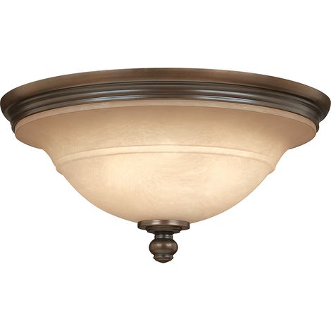 Elstead Plymouth - 3 Light Semi Flush Deckenleuchte Olde Bronze, E27 (1/4)