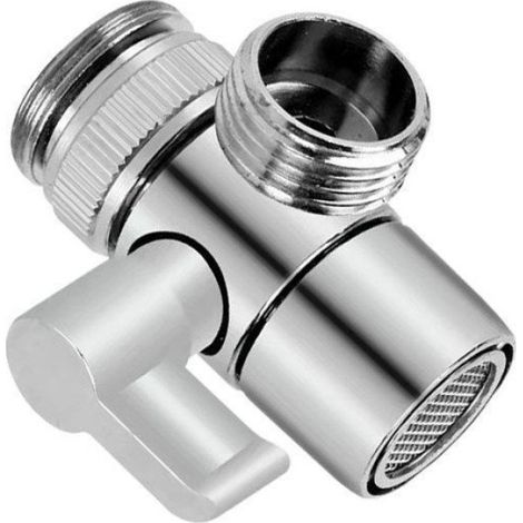 Adaptateur De Dérivation De Robinet - M22 Vers F1/2 F3/4 M24 M26 M28 - Cuivre Argenté - 1 Pièce (1/5)