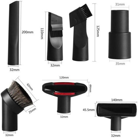 Kit di 6 Accessori per Aspirapolvere, Spazzola Universale 32 mm/35 mm, Accessori Compatibili con Molti Modelli-AUTRES (1/4)