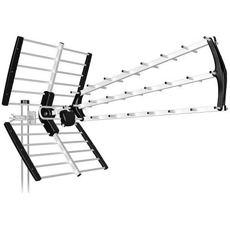 Antena TDT LTE 700 alta ganancia 18 dB BKM Negro