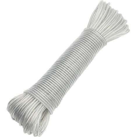 30 m Laundry Line with Steel Core for Outdoor, Heavy Load, Extra Strong with Load Capacity of 120 kg, Rust Proof and Waterproof for Garden Green (1/5)