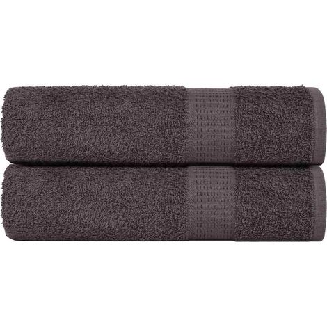 Serviettes de douche FROGN, lot de 2, anthracite, 70 x 140 cm, 360 g/m²