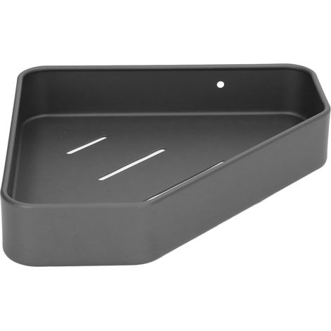 Eckregal aus rostfreiem Aluminium, schwebend, für Badezimmer, Küche, Wohnzimmer und Balkon (1/5)