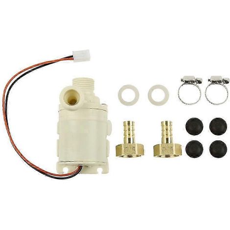 Pompe de circulation d'eau chaude solaire, moteur CC sans balais 12 V (1/5)