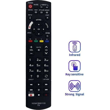 N2QAYB001133 Ersatzfernbedienung für TV TH-50EX780Z Schwarz (1/5)
