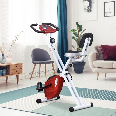 Bicicletta da casa pieghevole magnetica, 8 livelli, rosso e bianco DESVIAE (1/5)