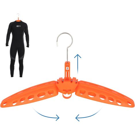 Cintre ventilé pliable pour combinaison de plongée, séchage rapide, idéal pour combinaison et gilet de sauvetage (1 pièce). (1/5)