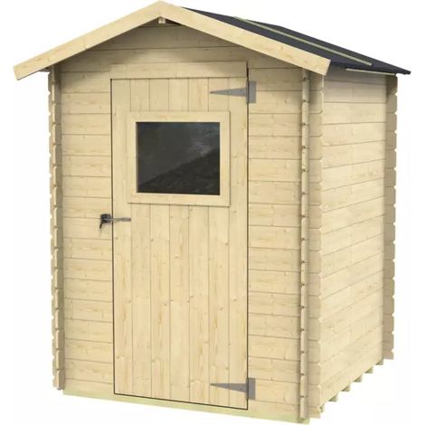casetta in legno da giardino habrita "cervia" in abete 146x146x194 cm