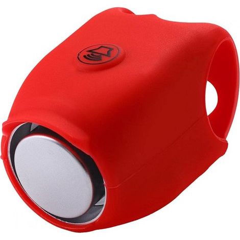 Campanello elettrico per bicicletta Dailygoods, forte e chiaro, impermeabile, bianco, rosso, blu o nero, per MTB e BMX. Batterie incluse. (1/5)