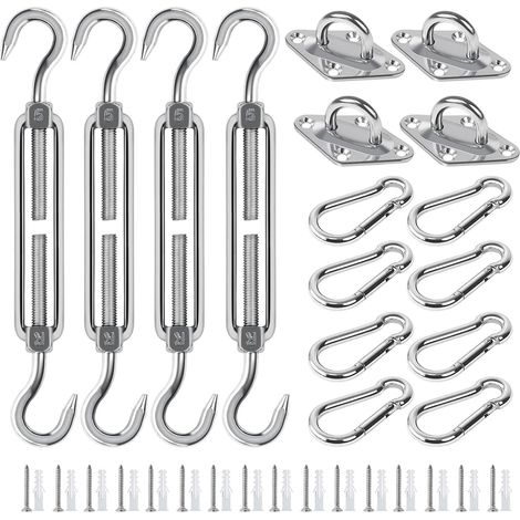 Kit di montaggio per tenda da sole M5, kit di montaggio per tenda da sole per impieghi gravosi, kit di ferramenta per tenda da sole in acciaio inossidabile (M5-448)