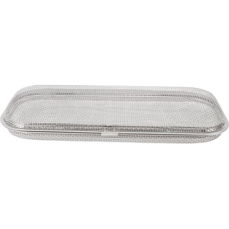 Panier à couverts pour lave-vaisselle en acier inoxydable 304 rectangulaire maille égouttoir rangement couverts pour baguettes et petits objets 11,5x26,5x3,5 cm (1/5)