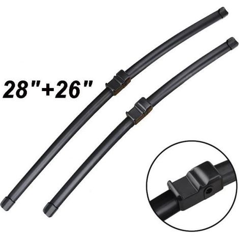 Lot de 2 Balais d'essuie-glace avant 28" + 26" pour Renault Modus 2004-2013 (1/4)