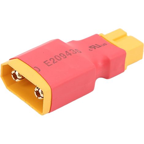 Adaptateur convertisseur de connecteur XT90 mâle vers XT60 femelle sans fil pour modèles réduits d'avions radiocommandés (1/5)