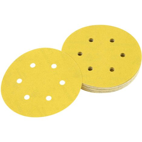 DeWALT Disco abrasivo per levigatrici roto orbitali, 150mm, grana 320, 25 pezzi - DT3138-QZ