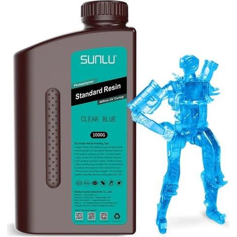 SUNLU Standard 3D Resin SUNLU Standard 3D Resin 1000g Clear Blue