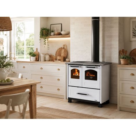 Cuisinière à bois - LA NORDICA Family.16 4.5 7.5 kW Caramello - Sans couvercle (1/3)