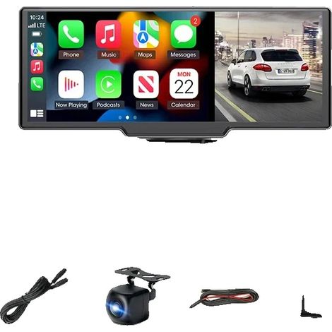 Caméra de voiture, Taille de l'écran, Système de navigation, Caméra DVR-AHD 4K GPS, Aucun (1/2)