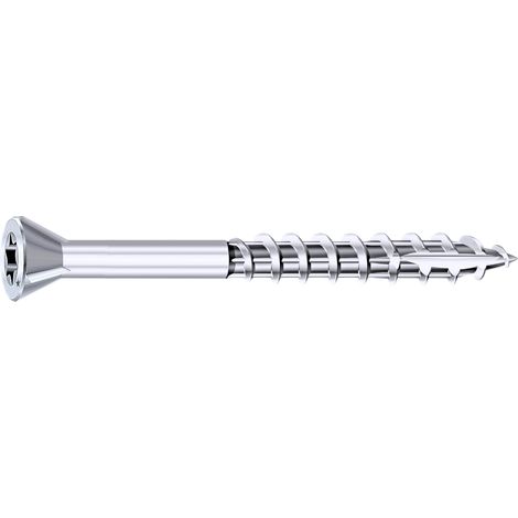 Rocket – Vis autoperceuse tête fraisée TX filetage partiel acier zingué – Longueur 55 mm – Boîte de 500 – Pour pose de parquets
