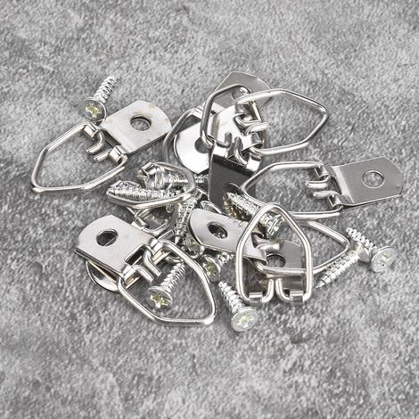 50 Stück Bilderrahmenaufhänger aus Eisen, Fotohaken für die Wandmontage, Künstlerbedarf, 22-53 mm (1/5)