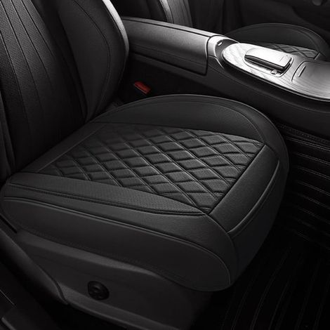 Funda universal para asiento de coche - Piel sintética - Naranja (1/5)