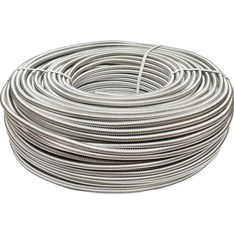 Rotolo di tubo flessibile corrugato in acciaio inox DN12 da 250 m per impianti solari residenziali (1/3)