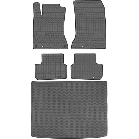 Juego de alfombrillas de goma para coche y maletero para Mercedes GLA I Crossover (2014-2019).