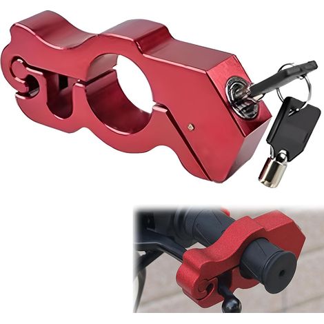 candados universales para freno de motocicleta: candado para manillar de motocicleta con llave, candados antirrobo para scooters y motocicletas. (1/5)