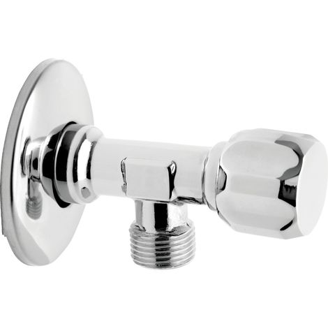 Valvola a globo angolare con maniglia in metallo 1-2" x 1-2" (1/2)