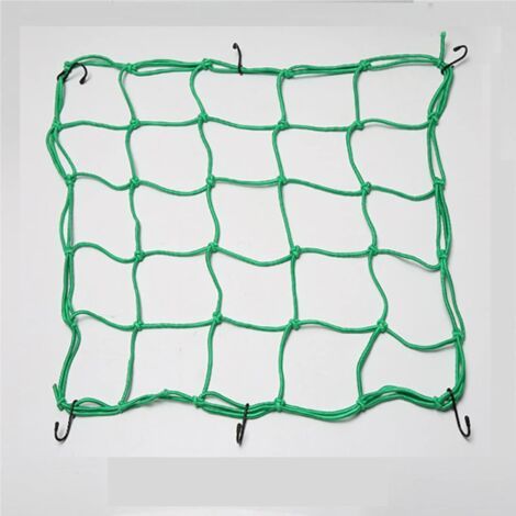 Filet De Coffre De Voiture - Filet Extensible Extensible pour Motocyclette, Couverture De Filet De Bagage De Toit De Camion Filet De Chargement Extra Lourd pour Camionnettes À Remorque (Color : Green (1/5)