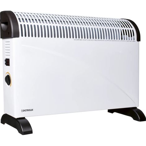 Trade Shop - Elektrischer Konvektor mit Thermostat 3 Wärmespiegel 750-1250-2000W Hitze nach Hause -