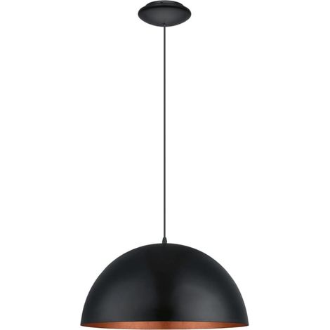 Suspension Gaetano 1 53cm - Noir & Cuivre (1/4)