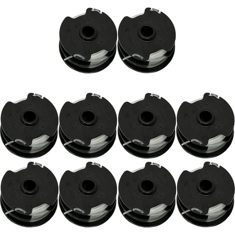 Lot de 10 Bobines Rechange pour Débroussailleuse sans Fil LIDL Parkside PRTA 20-Li A1 IAN311046, B1 IAN330831, B2 IAN334231, C3 IAN351753, PRT 300 A1, 550 A3, 27FT, Φ1.65MM - (1/5)