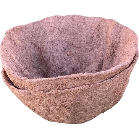Pack of 2 Round Coco Hanging Basket Planter Liner (40cm) (1/5)