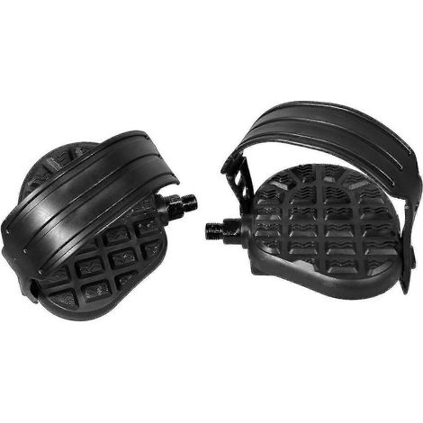 Pédales de vélo d'exercice multifonctions noires et légères pour l'exercice (1/4)