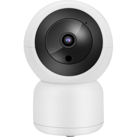 Caméra de sécurité WiFi HD 1080p avec interphone bidirectionnel, détection de mouvement, vision nocturne, 100-240 V (prise UE) (1/5)