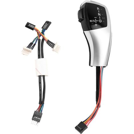 Schaltknauf für BMW 3er E90 E91 E92 E93 (2006–2012), silberfarbenes Interieur-Zubehör (1/5)
