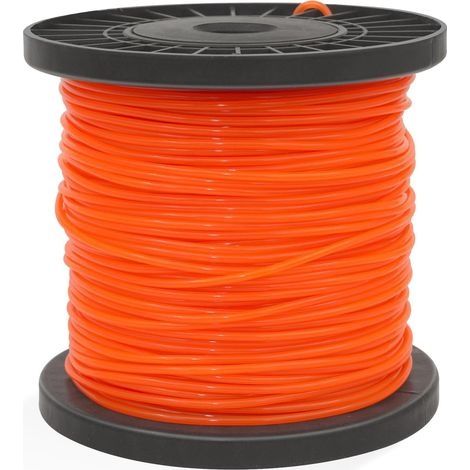 Fil de Coupe Herbe Robuste 2,4 mm x 100 m Ligne de débroussaillage Rond Bobine Nylon Corde pour débroussailleuse de Jardin, 0,095 "- 328 Pieds (1/5)