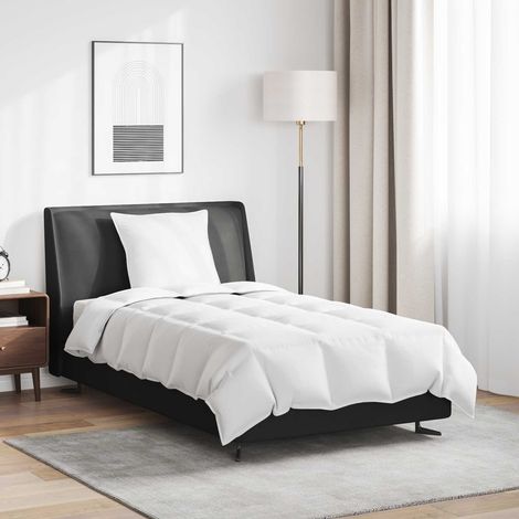 Sommerdecke mit Kissen 2 pcs Weiß Daunenfeder