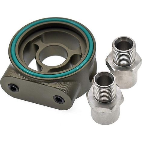 Adapterplatte für M20-1,5 3/4-16UNF Öltemperatur- und Drucksensor, universelle Aluminium-Sandwichplatte, Sensorbasis (1/5)