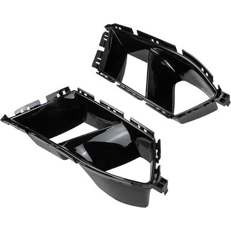 Embellecedor de la rejilla del parachoques delantero y alerón de ventilación lateral (negro) para BMW M3, M4, G80, G82 y G83.