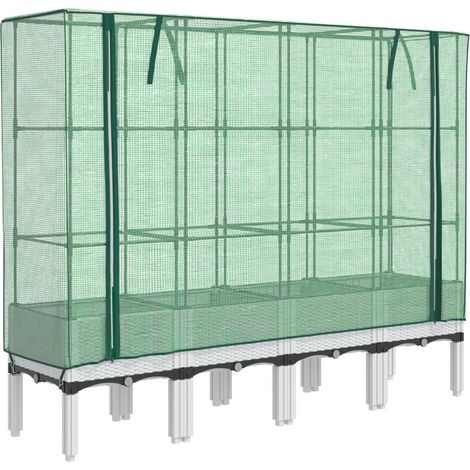 Maison Exclusive - Letto Rialzato con Copertura Serra Effetto Rattan 160x40x140 cm